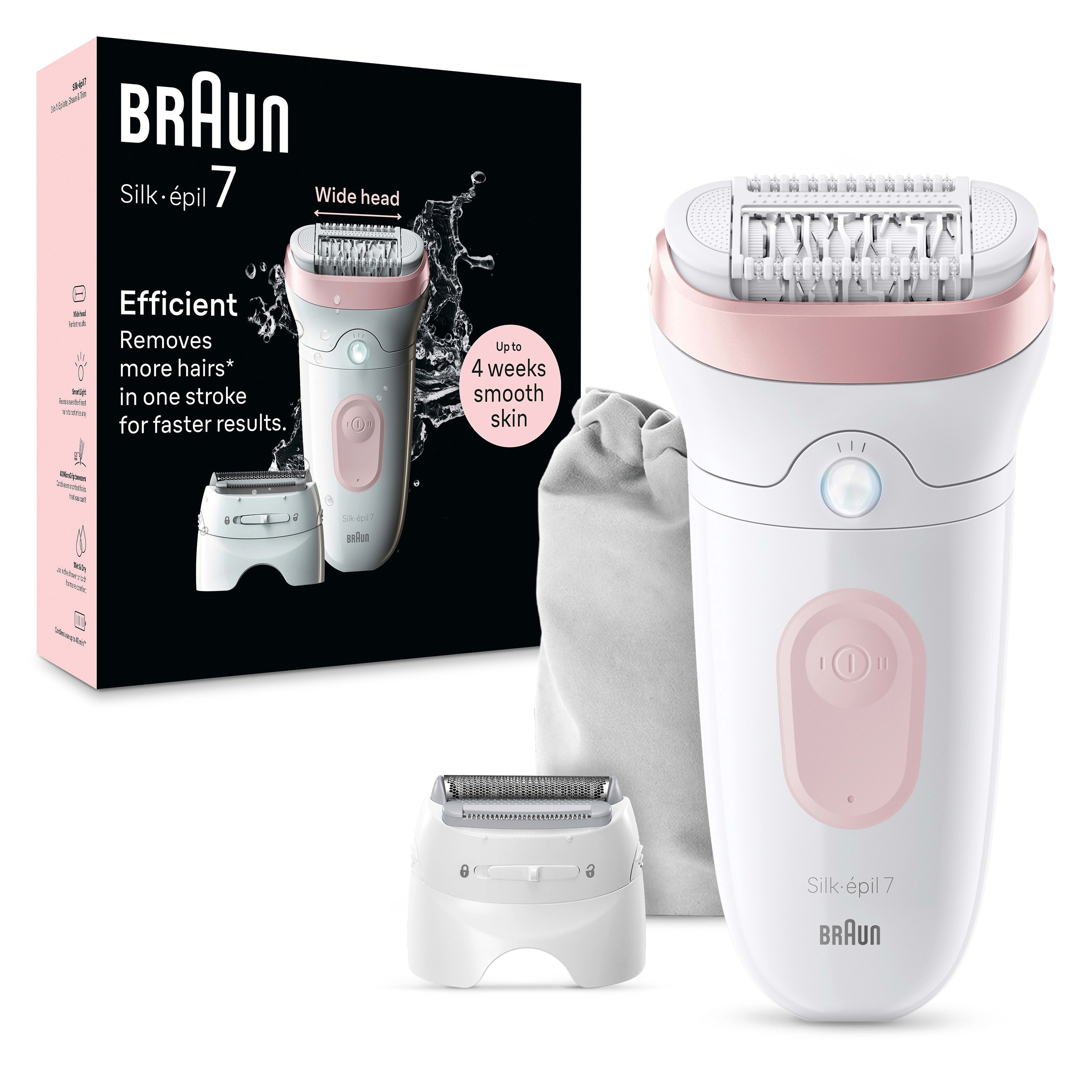 BRAUN - BRA225120 Epilierer Silk-epil 7 Akku W&D 2Aufs Sma