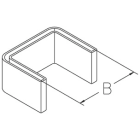 DIETZEL - DIE104708 Schutzkappe, Profil U40, 40 mm, Polyethy