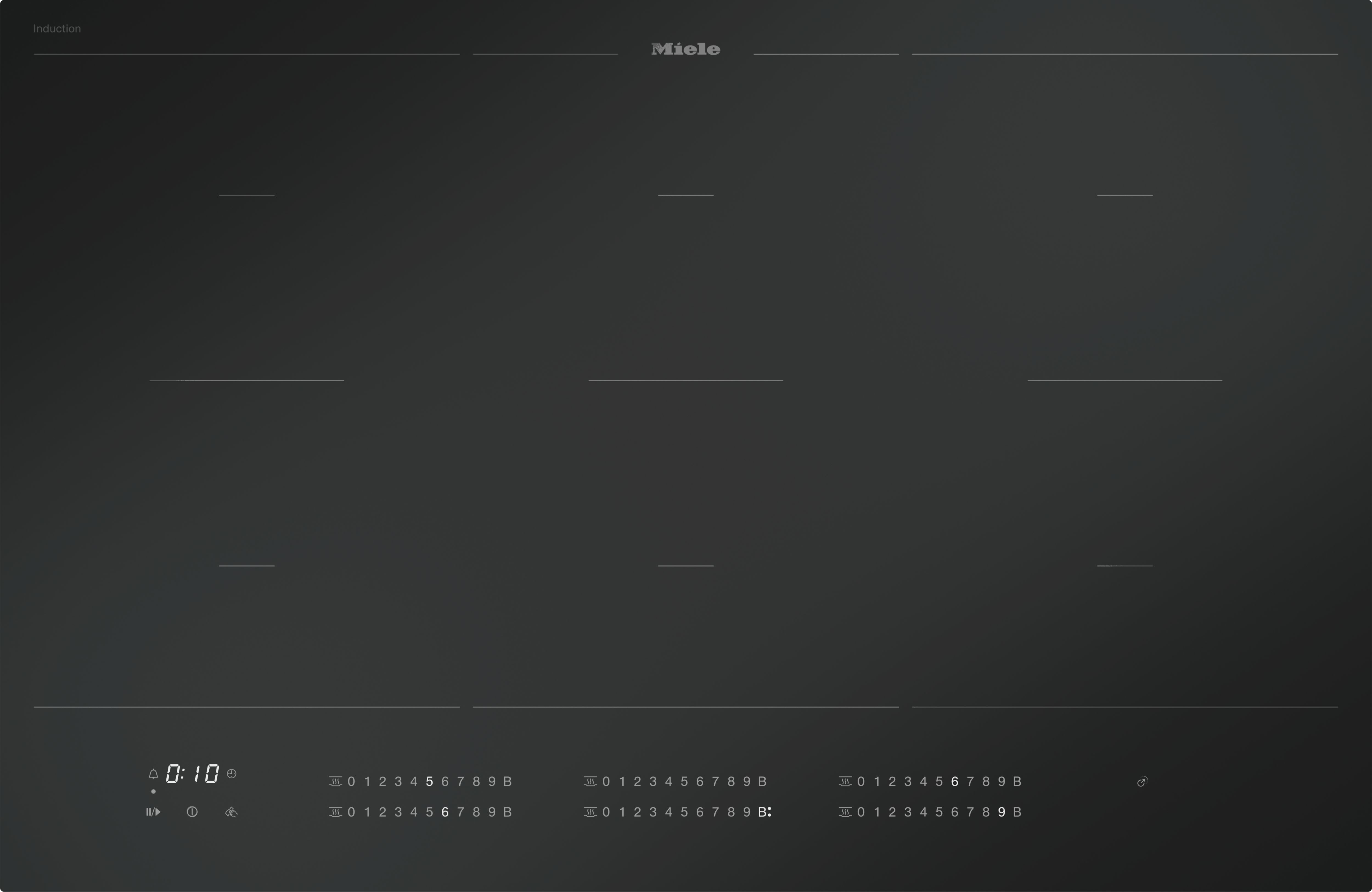 Miele - MIE12382880 VG!S Glaskeramik Kochstelle 80cm 3PFlex