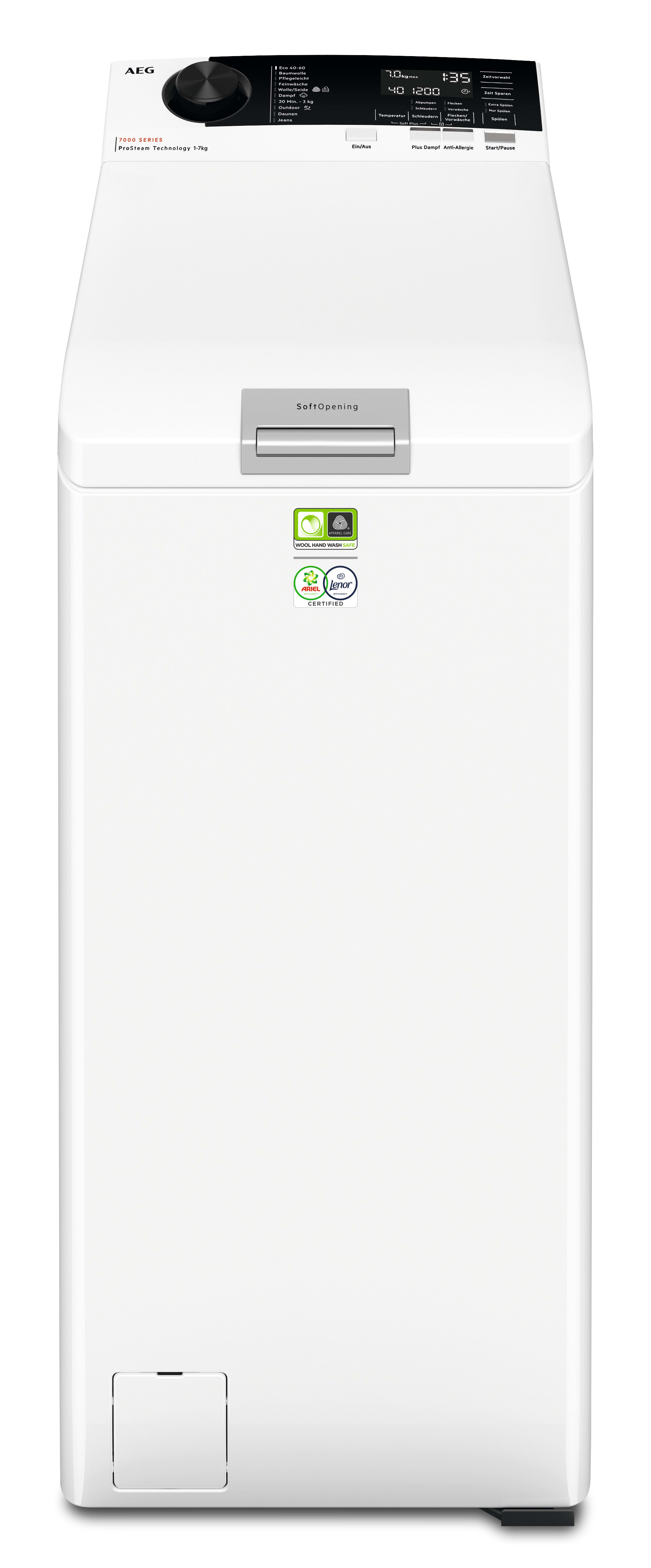 AEG HAUSGERATE - AGZ913143766 Waschmaschine Toplader 1300U/min 7kg Dis