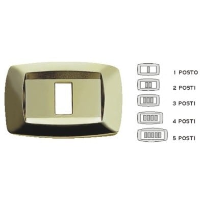 MASTER SRL - MSTMD214 PLACCA MODI 4 POSTI OTTONE