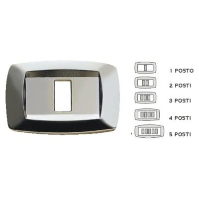 MASTER SRL - MSTMD224 PLACCA MODI 4 POSTI ARGENTO