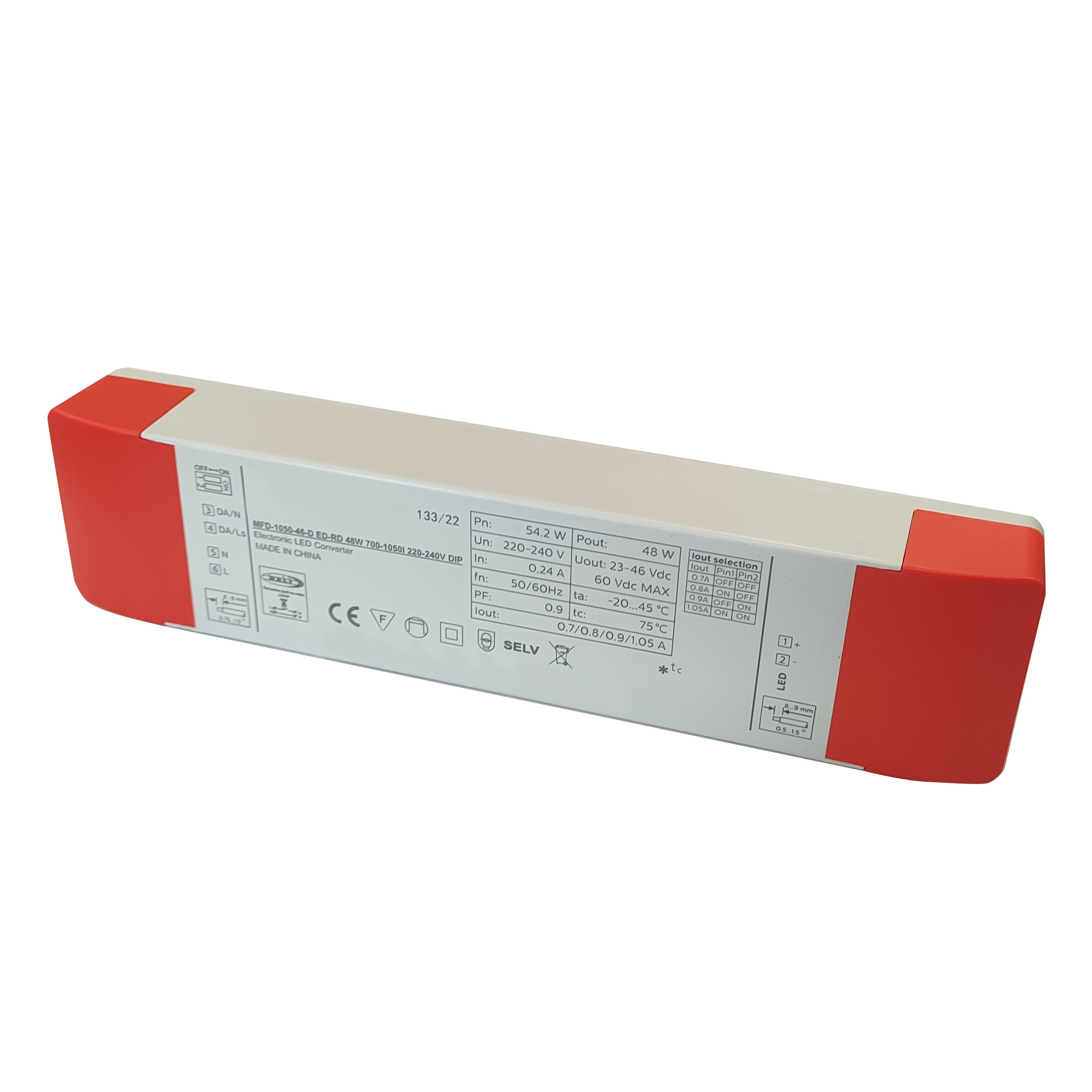 BOT LIGHTING SRL - BTLMFD-1050-46-D Driver DALI/Push. 700-1050mA, 23-46V