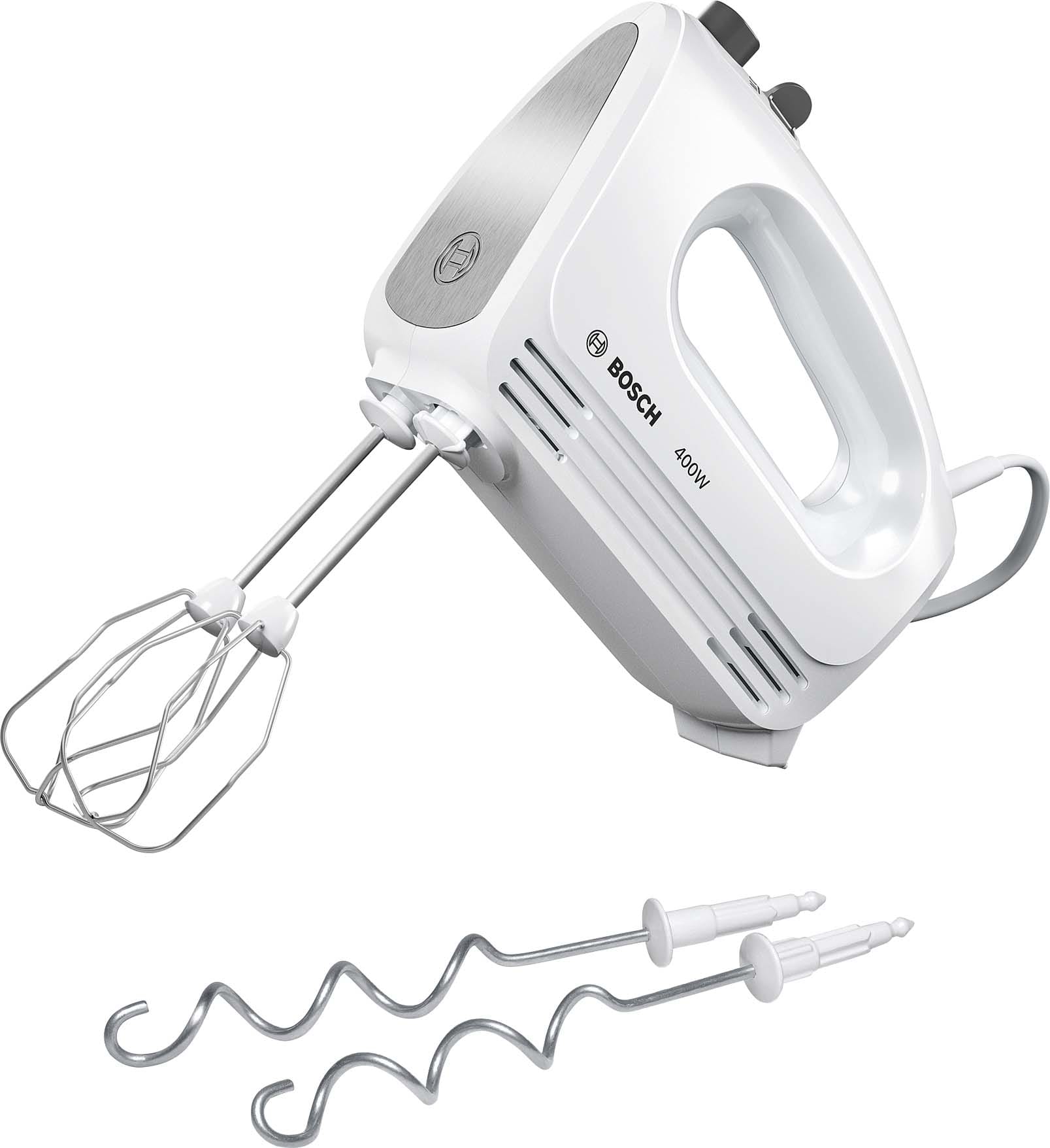 BOSCH ROBERT - BOSMFQ24200 Handmixer,400W,4Stufen,Turbo,weiss-silbe