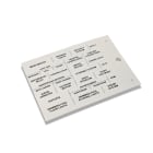 CEMBRE SPA - CEM990907N TARGHETTE PER COMPONENTI MODULARI, PREFUSTELLATE, IN PVC RIGIDO