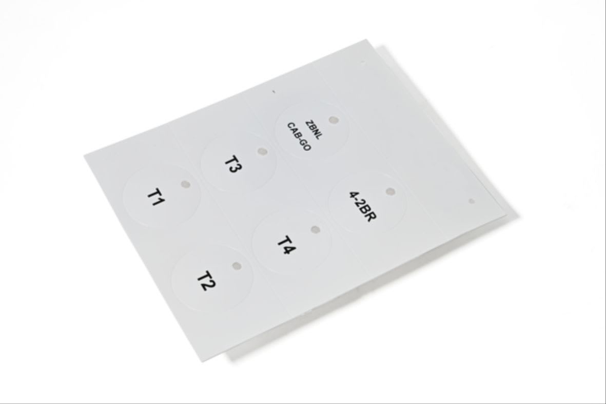 CEMBRE SPA - CEM40205-SBS TARGHETTE PER COMPONENTI A FASCETTA, PREFUSTELLATE, IN STIRENE-BUTADIENE-STIRENE, HALOEGEN FREE