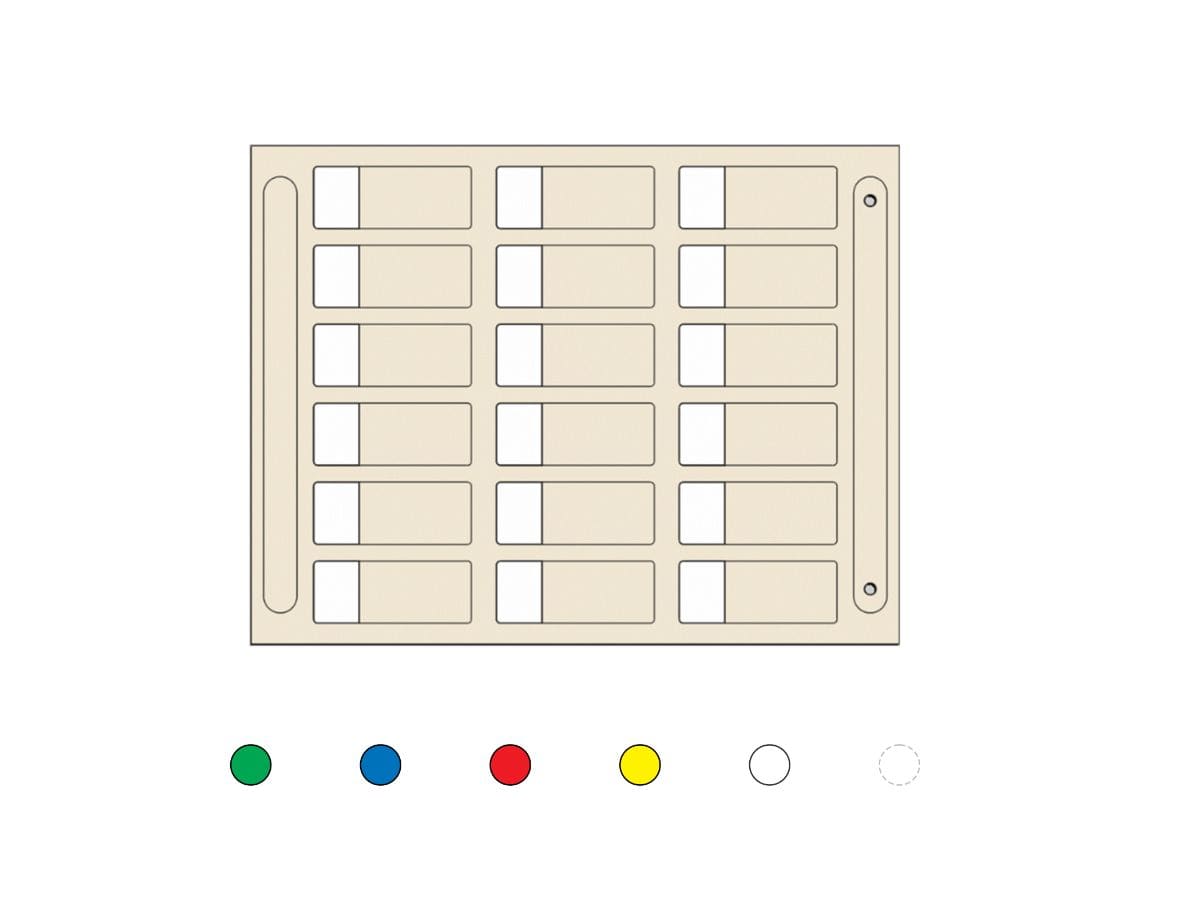 CEMBRE SPA - CEM49650-023 SEGNACAVO MG-KMP038 ADES.BLUE 10X23 MAX=