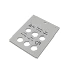 CEMBRE SPA - CEM15082GY TARGHETTA MG-PTS GRIGIA 39X30 X PULSANTI