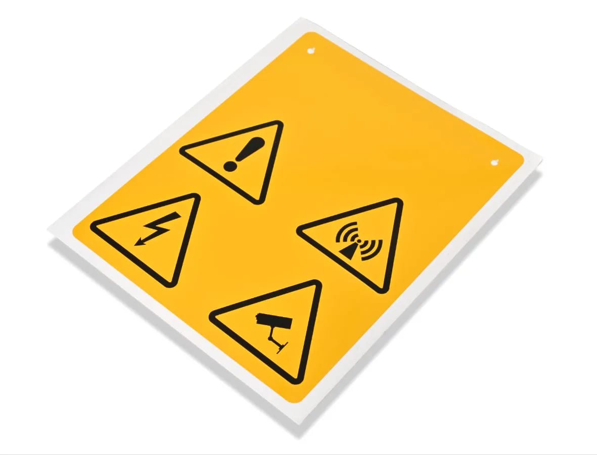 CEMBRE SPA - CEM991104 ETICH.MG-SIGNS VY GIALLO RAL1003 TRIANG.