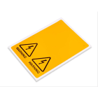 CEMBRE SPA - CEM991121 TARG.MG-SIGNS PVC GIALLO RAL1003 Ø62 FORO22