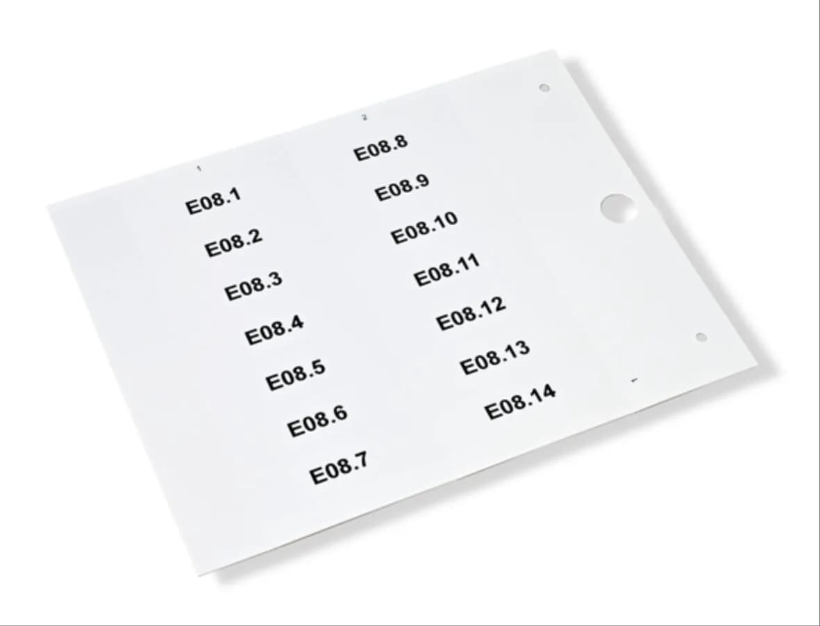 CEMBRE SPA - CEM49197-HF TARGH.MG-TAA ADES.BIANCA 9X50 X COMP.H.F