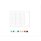 CEMBRE SPA - CEM49605GY TARGH.MG-TAA ADES.VER-BIAN 22X22 COMPONE