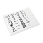 CEMBRE SPA - CEM47093-HF TARGHETTA ADESIVA PER COMPONENTI, PREFUSTELLATA, IN PVC RIGIDO, 18x27mm, NERO