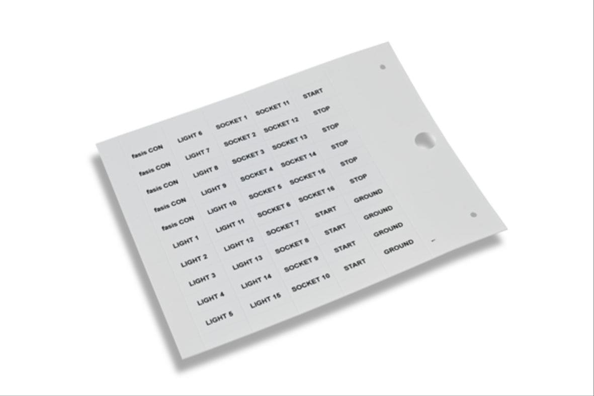 CEMBRE SPA - CEM45396N TARGHETTA MG-TAR BIANCA 6,3X30 X COMPONE