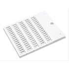 CEMBRE SPA - CEM42091B TARGHETTE SEGNACAVO, SERIE FLAT, PREFUSTELLATE, PER TUBETTI PMF, IN PVC RIGIDO, 4x12mm, BIANCO PVC10050WH