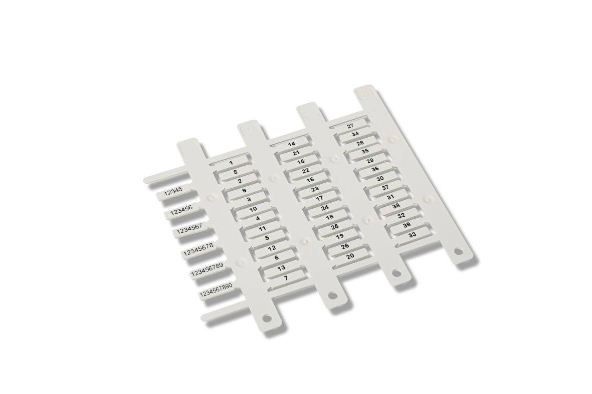 CEMBRE SPA - CEM40093 TARGHETTA MG-TPM BIANCA 4X18MM X TUB.TRA