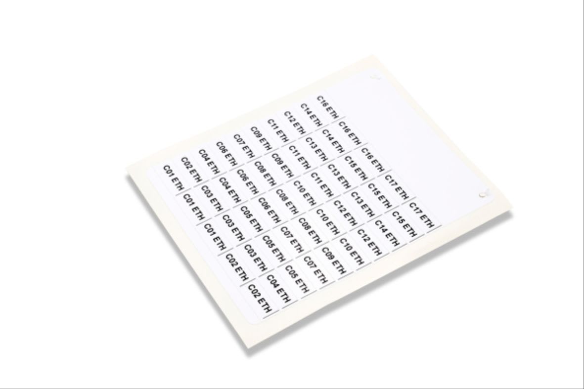 CEMBRE SPA - CEM16042N STRISCE MG-VYB GIALLE PER MORSETTI 4X105