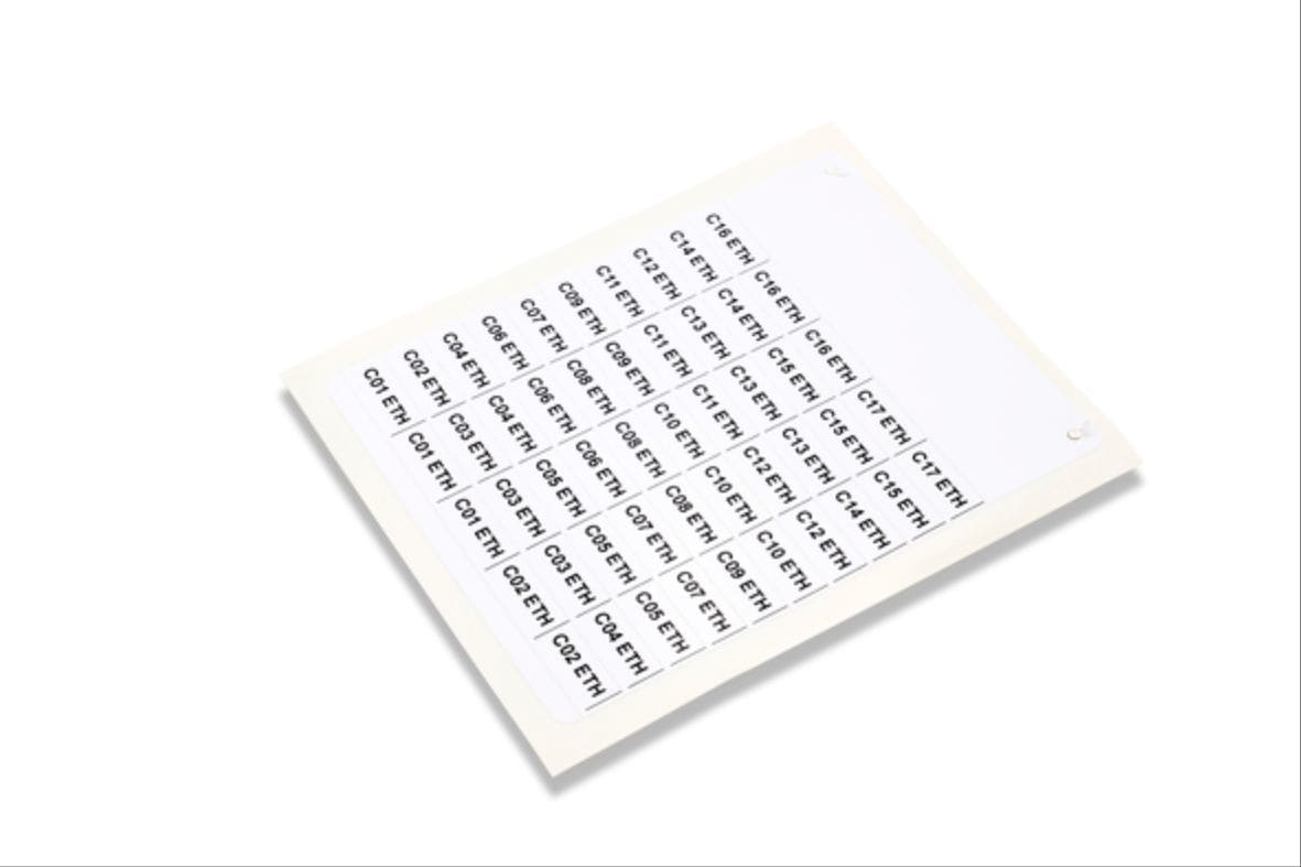 CEMBRE SPA - CEM16042N STRISCE MG-VYB GIALLE PER MORSETTI 4X105