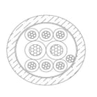 MICRO TEK SRL - MIKAX22054022 CAVO ALLARME IN CCA 2 X 0.50 4 X 0.22 P