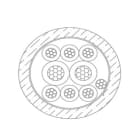 MICRO TEK SRL - MIKAX22056022 CAVO ALLARME IN CCA 2 X 0,50 + 6 X 0,22