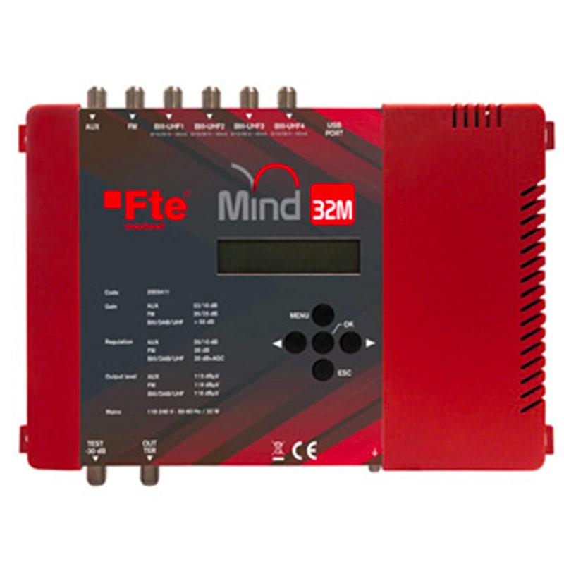 FTE MAXIMAL ITALIA S - FTEMIND32M MIND32M CENTRALE TV 32 FILTRI PROG 6 ING