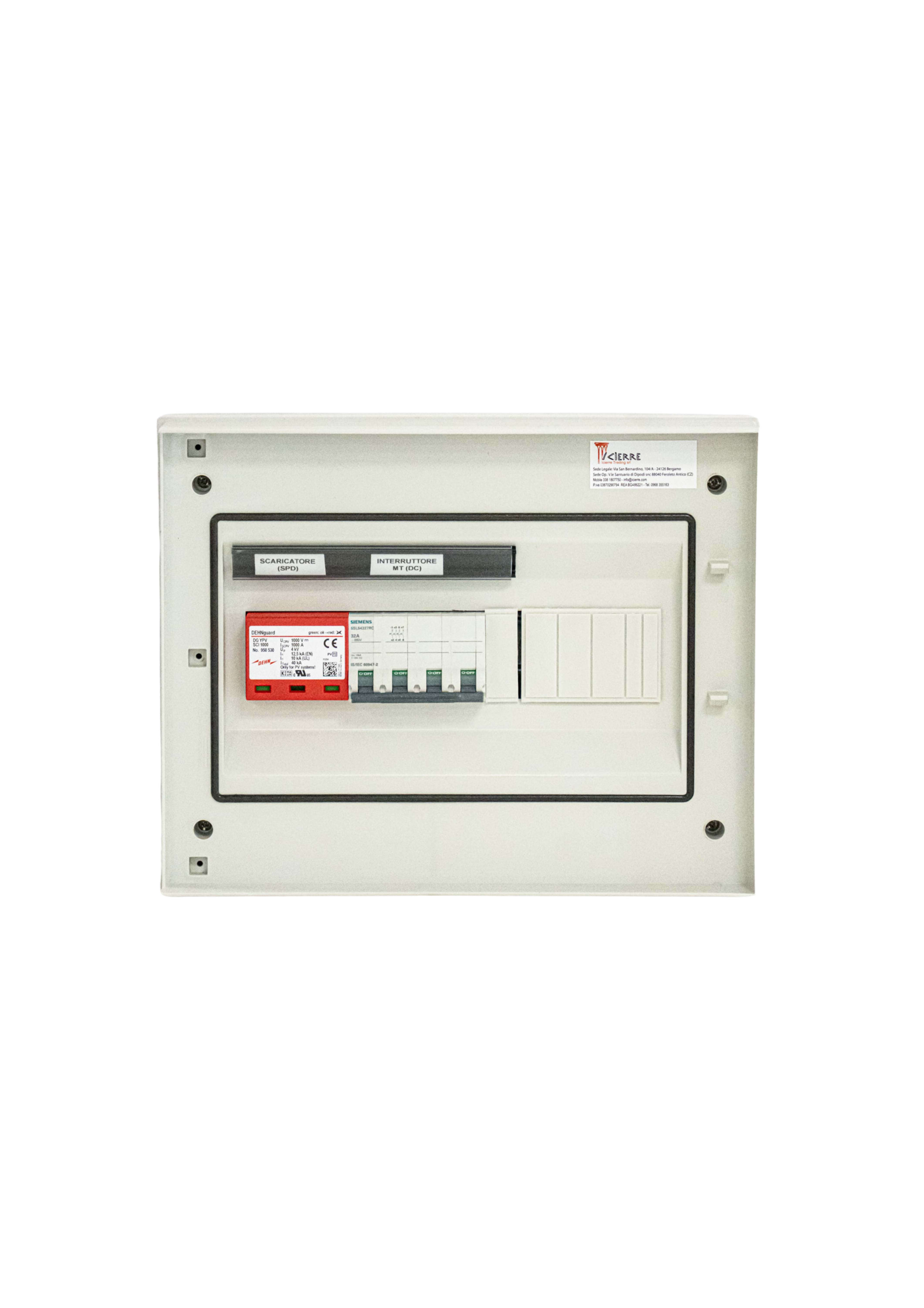 ICIERRE TRADING S.R. - IC2MM025 SCHEMA UNIFILARE- DI.CO -TEST REPORT SPI