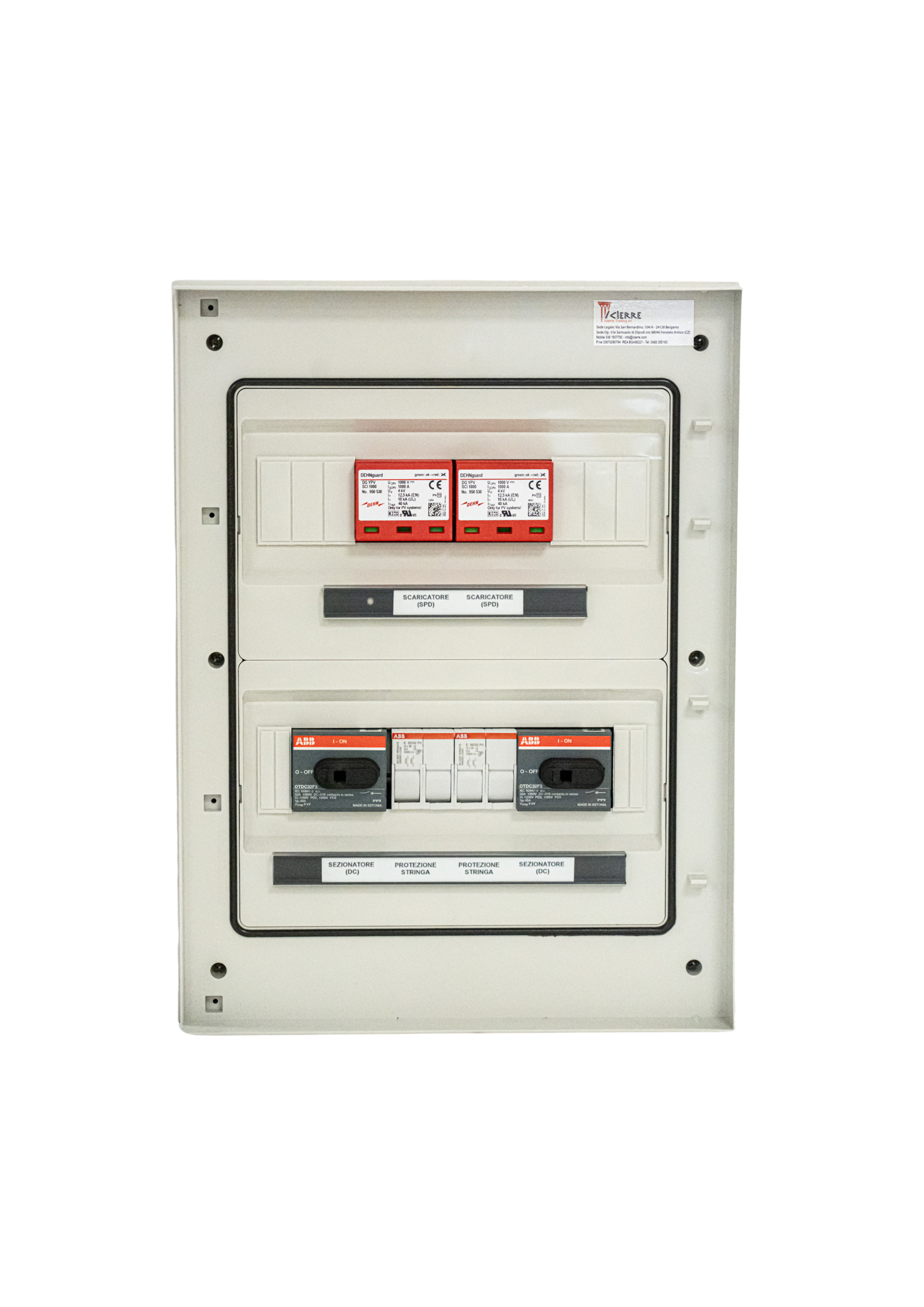ICIERRE TRADING S.R. - IC2MM049 QDC 1000V QUADRO DI STRINGA 2 STRINGHE I