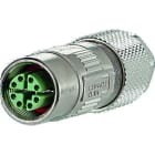Metz - MEZMMF881A315 M12 Buchse IP67 geradegeschirmt, X-kodie