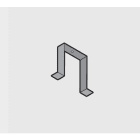 METALMEK ILLUMINAZIO - MMKSTIVCM KIT 2PZ COPPIA STAFFE CARTONGESSO VECTOR