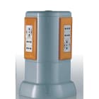 CANALPLAST - CANMONOA1AL TORRETTA MONOLYTO H=295 mm ALLUMINIO