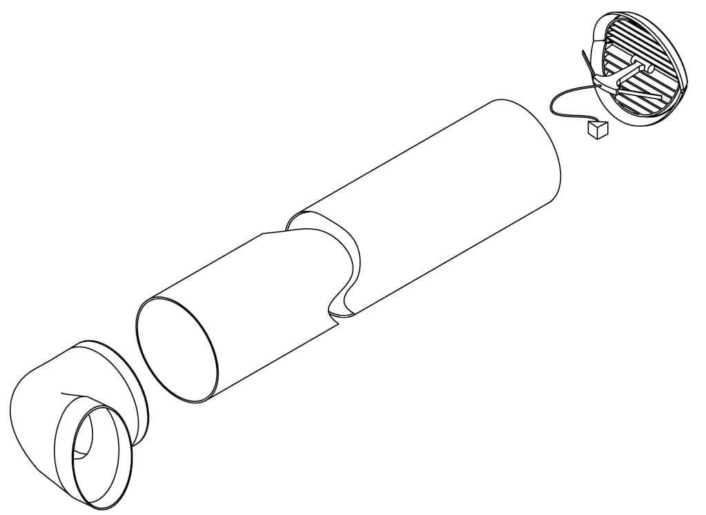 ARISTON THERMO - MRO3208092 J1 EVO KIT ARIA PER MURO EXT D125