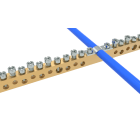TEKNOMEGA SRL - TKGMRS4000 Morsettiera in ottone 14 fori L.165