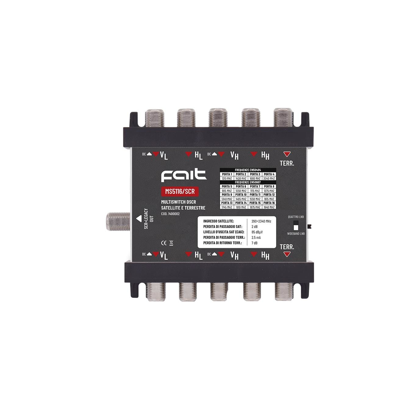 FAIT SRL - FIT1400002 MS5116/SCR - COMMUT SAT+TERR LEGACY/DSCR 1USC.4+12FREQ.