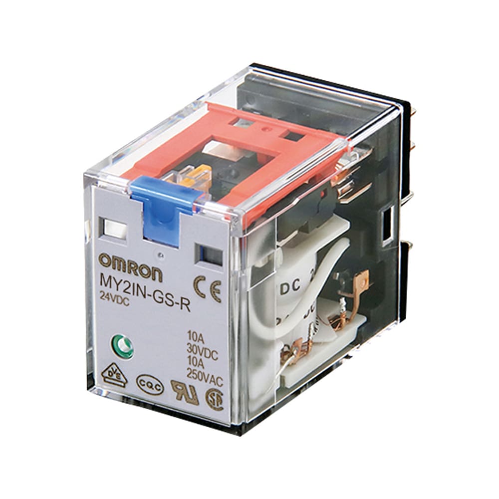 OMRON - OMRMY2INGSRAC12 REL MY-GS-R, 12VCA, DPDT, 10A, LED, PUL