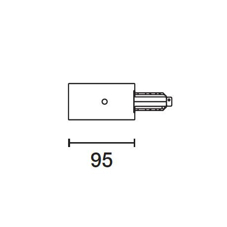 IGUZZINI ILLUMINAZI - IGZ3.MY31.004.0 TESTATA ALIM.C/CONT.TERRA SINISTRO X BIN