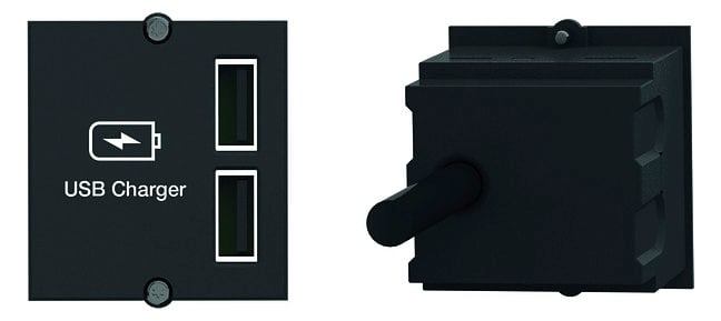 BACHMANN SALES GMBH - HMA917.224 CARICATORE 2XUSB A A 15W 5V 24A 02M GST1