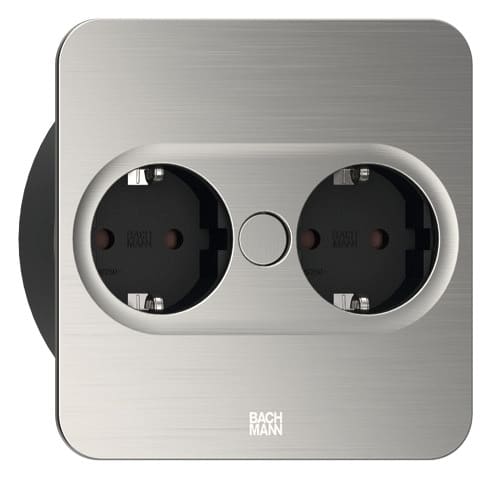 BACHMANN SALES GMBH - HMA946.001 TWIST 2 2XCEE QUADRATA CAVO 2MT INOX