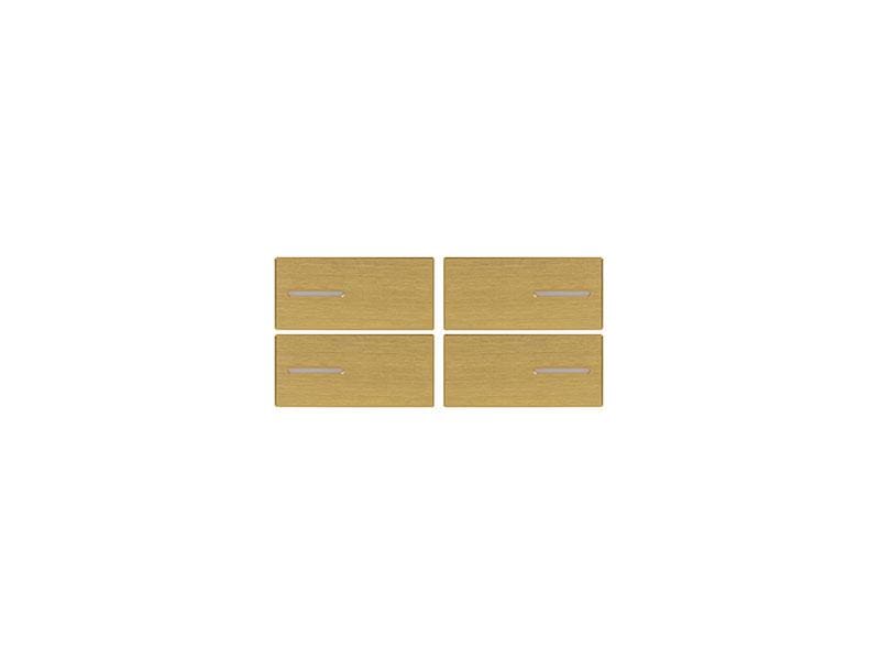EELECTRON SPA - EEXBKT4MT-GO KIT 4 TASTI T/U METAL GOLD-LINE