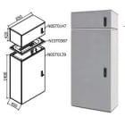 OEC SRL - OECN0ST0162/21 ARMADIO 850X1400X450 + SOPRAL. SERRATURA