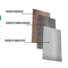 OEC SRL - OECN0ST0169 PIASTRA FONDO ACCIAIO ARE/M-B-B1