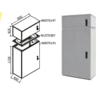 OEC SRL - OECN0ST0186 ARMADIO 850X1100X450 + SOPRALZO
