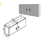 OEC SRL - OECN0ST0188/AFF ARMADIO 1700X700X450 AFFIANCATO CON ZOCC
