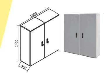 OEC SRL - OECN0ST0311/AFF Armad. 1300X1400X450affianc.con zocc.