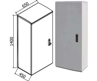 OEC SRL - OECN0ST0316/12 ARMADIO 650X1400X450 CON SERRATURA 12