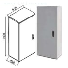 OEC SRL - OECN0ST0316/W ARMADIO 650X1400X450 NO/SERRATURA