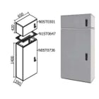 OEC SRL - OECN0ST0738/21 ARMADIO 650X1400X350 + SOPRALZO SERR.21