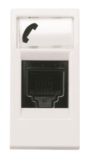 ABB SPA - ABBZ1120BL N2117.6 BL - Presa Telef. RJ12 con Cover