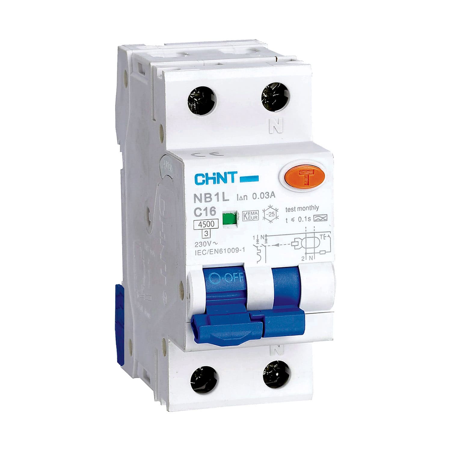 CHINT ITALIA INVESTM - CHT203337 NB1L1/C25-1PN-4,5-A30 -INT MTD 1P+N 25A