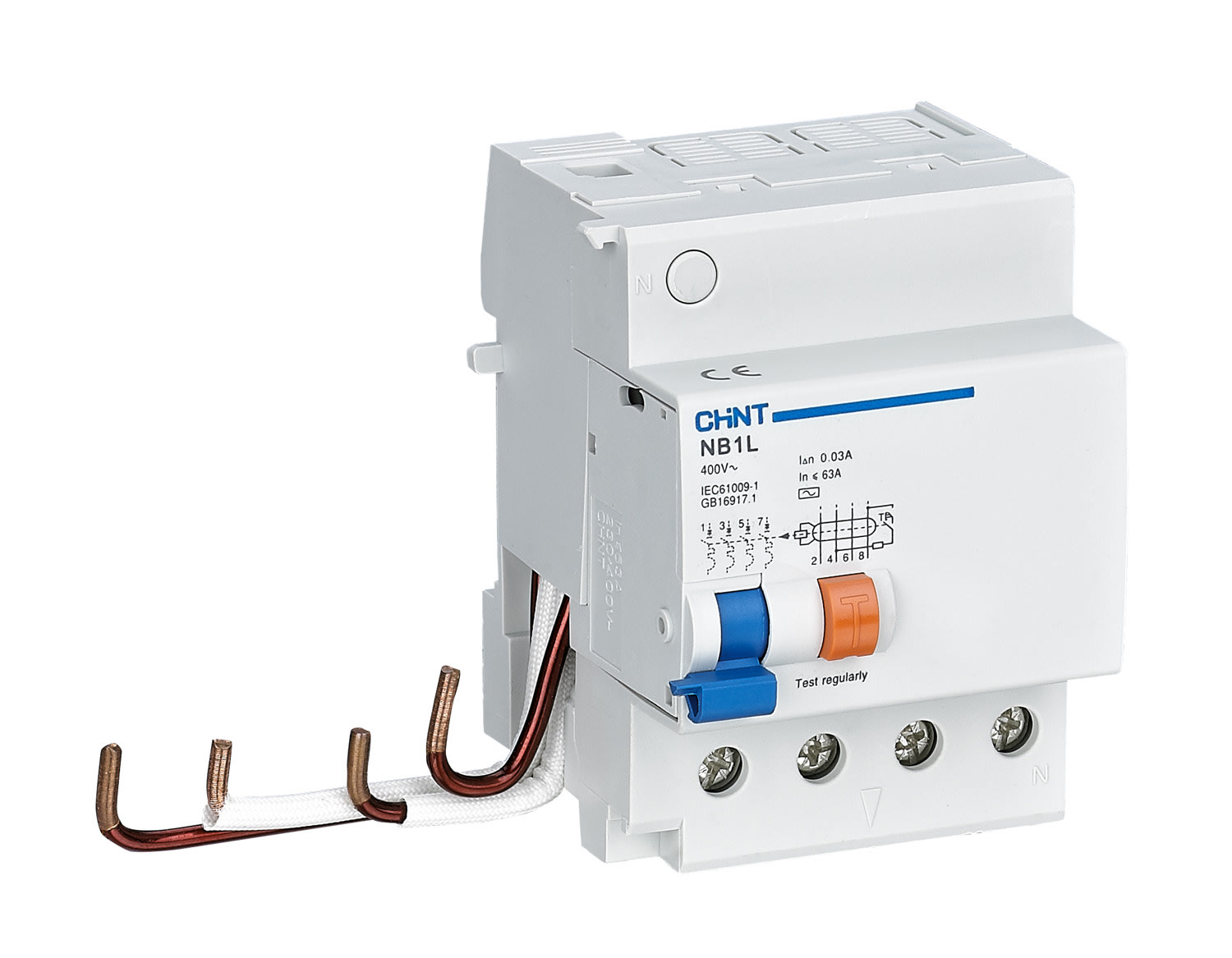 CHINT ITALIA INVESTM - CHT198434 NB1L-63/4P-AC30 -DIFF ACC 4P 50/63A IDN