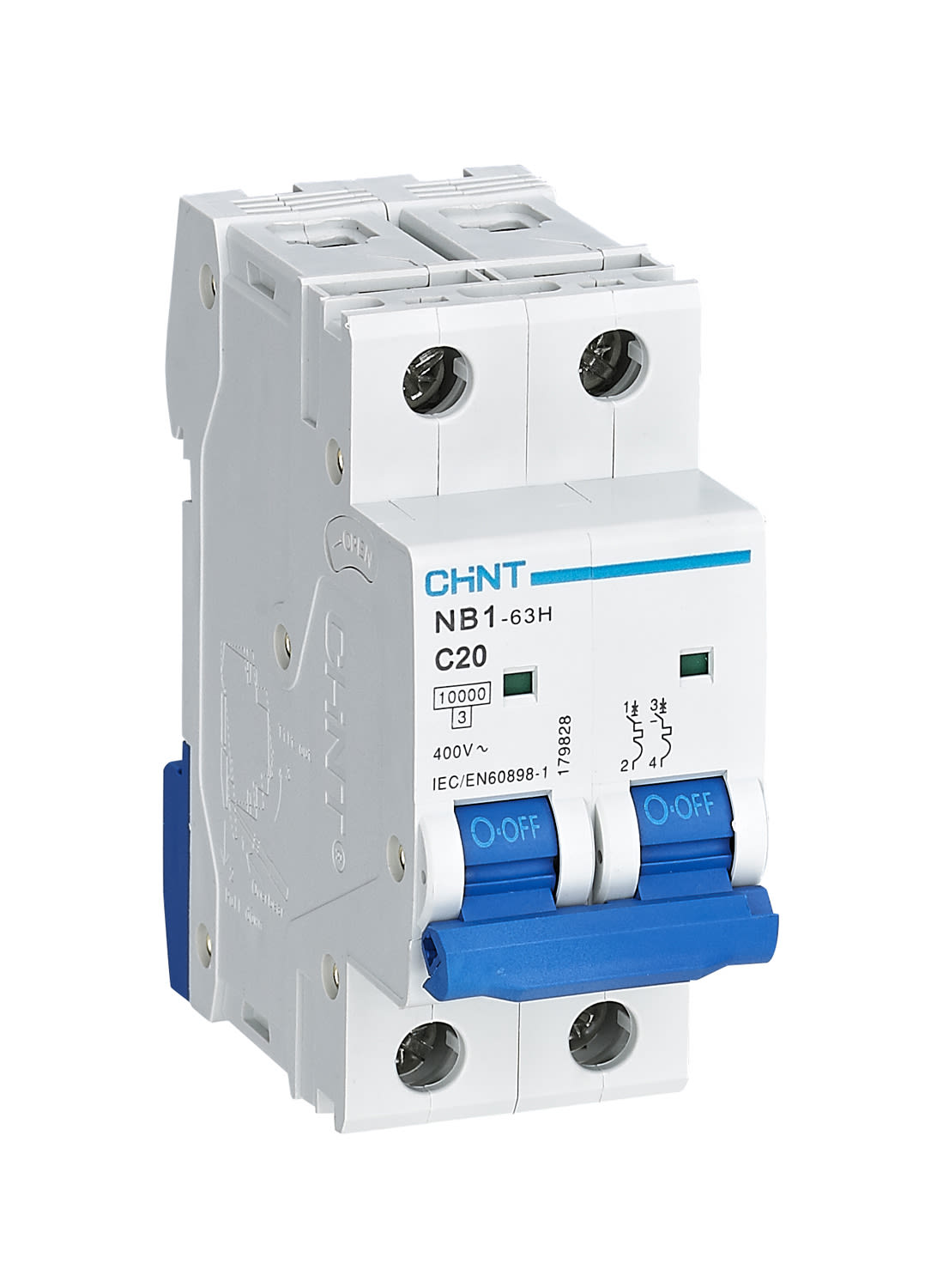 CHINT ITALIA INVESTM - CHT179828 NB1-63H/C20-2P-10 - INT MT 2P 20A CURVA